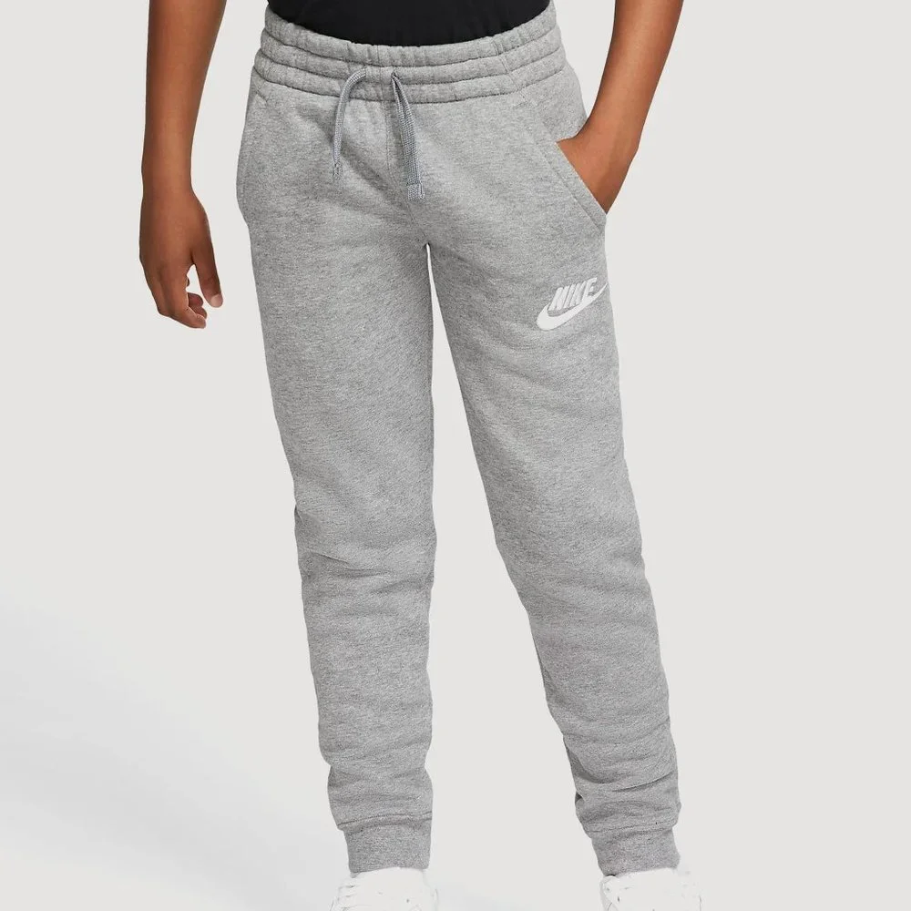 NIKE BOYS CLUB FLEECE JOGGERS GRADE-SCHOOL SIZE L IN GREY NWT IN PACKAGE